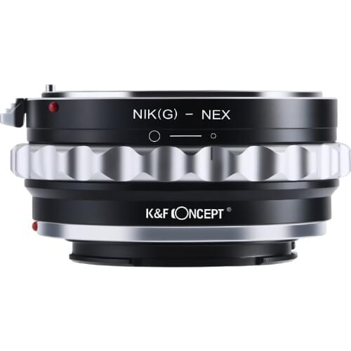 K&F CONCEPT Lens Mount Adapter for Nikon G to Sony E Adapter for Nikon G AF-S F AIS AI Lens to Sony E-mount NEX Camera Body