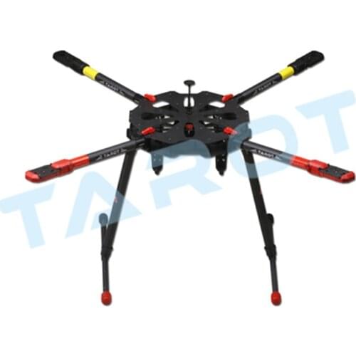 TAROT X4 Carbon Fiber Quadcopter Kit TL4X001 Set with Electric Retractable Landing Skids and Folding Arm for FPV Photography