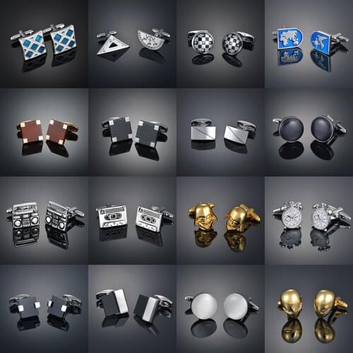 Light luxury shirt Cufflinks mens shirt cuffs nail French stripe button custom dress wedding business mens suit sleeve