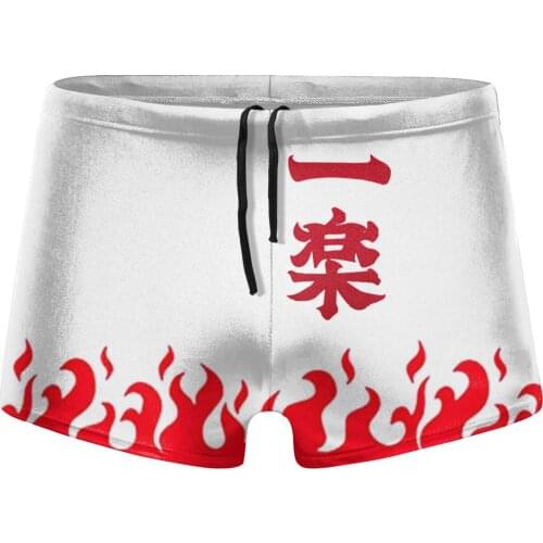 Men Anime Manga swimwear Namikaze Minato Swimsuit husband for the sea Pool