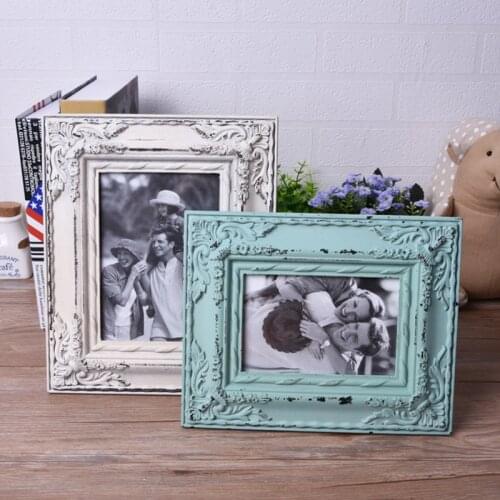 New Retro Wooden Photo Frame 6 Inch 7 Inch Photo Frame Wooden Craft Picture Frame Desktop Decoration Gift