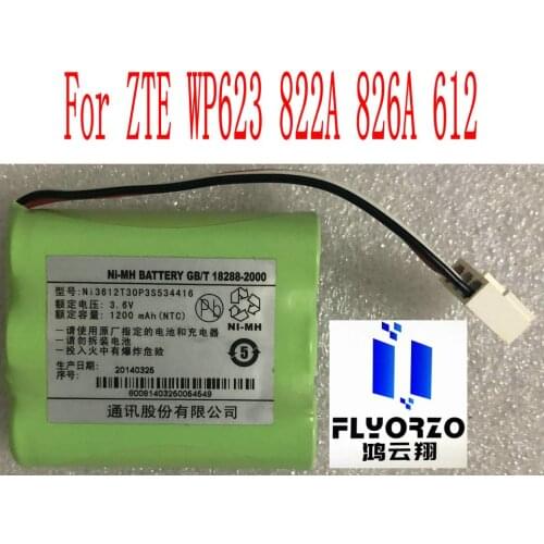 New High Quality 1200mAh Ni3612T30P3S534416 Battery For ZTE WP623 822A 826A 612 Wireless landline