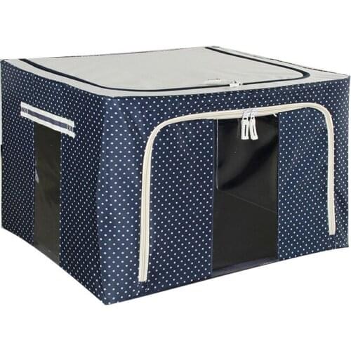 New Oxford cloth storage box steel frame folding waterproof finishing box indoor toy clothing rack