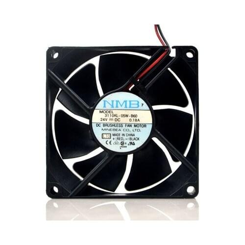 Original NMB 3110KL-05W-B60 8025 8cm 24V 0.18A frequency conversion cooling fan