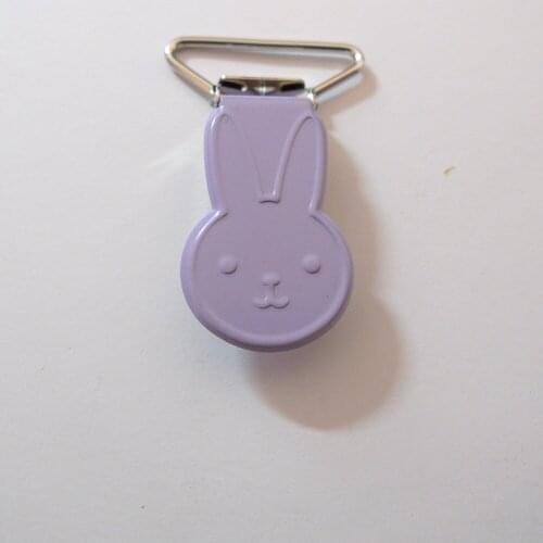 25pcs 1'' 25mm #32 LAVENDER COLOR Rabbit Bunny Shape Suspender Clips