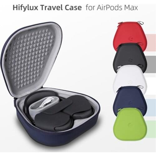 Vococal Portable Headphone Storage Bag for AirPods Max Smart Hibernate Mode Shockproof Carrying Case Headset Cover Hard Box
