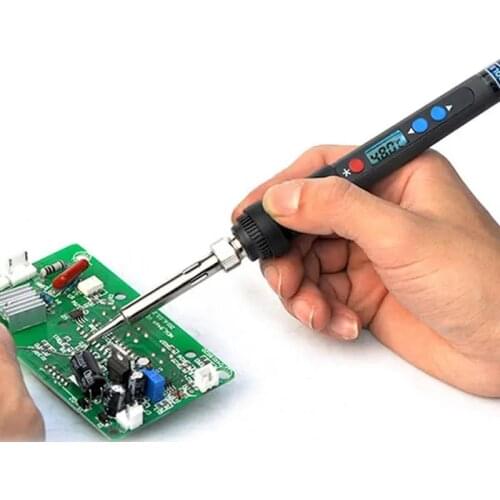 PX-988 90W Backlight LCD Digital Thermostat Adjustable Lead Free Electric Soldering Iron - 220V EU Plug