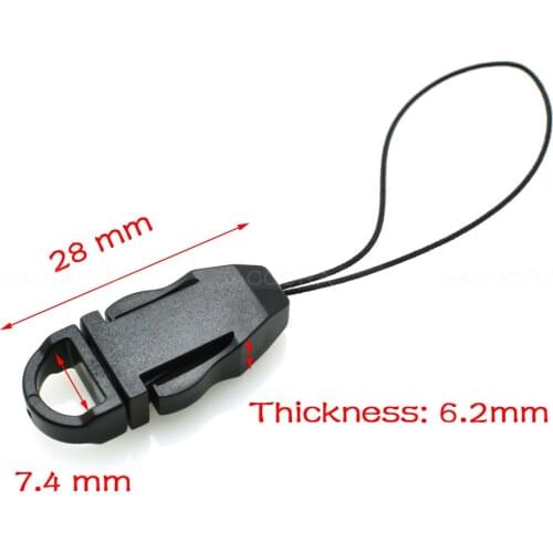 Webbing Size 8mm Detachable Buckle For Lanyard Worker Tag ID Card Holder Lanyard Accessories Mobile phone buckle