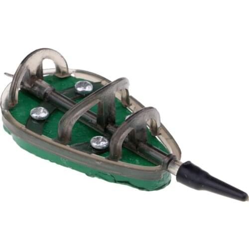 Fishing Bait Cage Inline Flat Method Feeders Carp Fishing Bait Cage Terminal Tackle 30g 40g 50g 60g 70g 80g 90g 100g