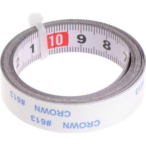 M4YC Miter Saw Tape Measure Self Adhesive Metric Steel Ruler Miter Track Stop Tape 1m Right To Left