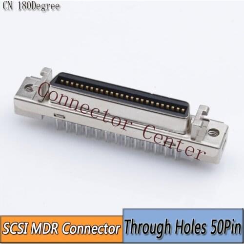 SCSI MDR Connectors 50PIN CN Type Vertical Compatible With 10250-6202PL