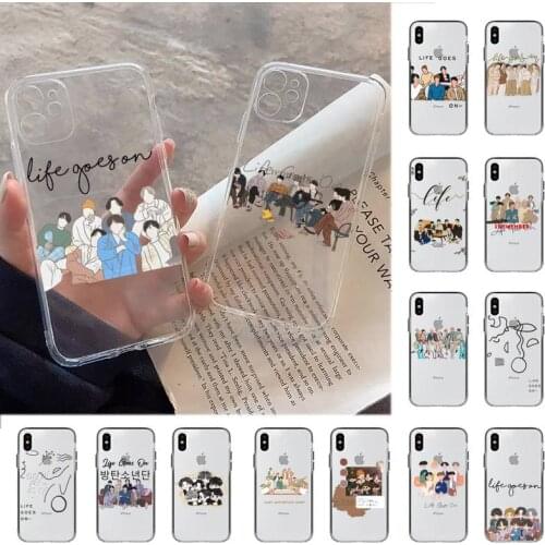 MaiYaCa Super hot kpop song 'Life Goes On'Phone Cases for iPhone 11 12 pro XS MAX 8 7 6 6S Plus X 5S SE 2020 XR case