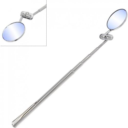 Round Mirror Telescoping Inspection Extending 360 Degree Swivel Angle View Car Hand Tool for Household Electronics Workshop