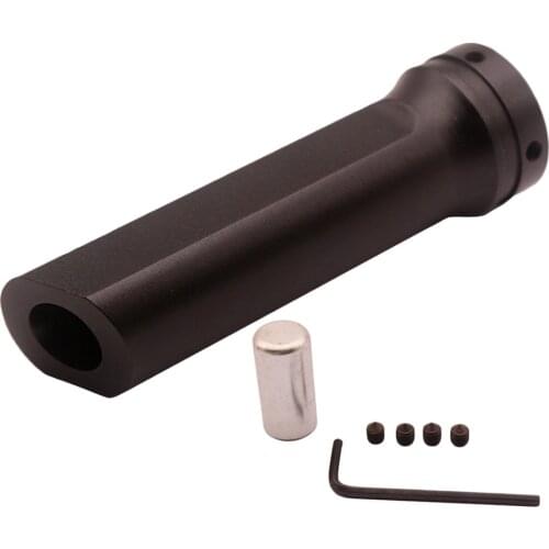 Universal Black Car Alloy 2.5cm Handbrake Sleeve Handle Lever Cover Housing