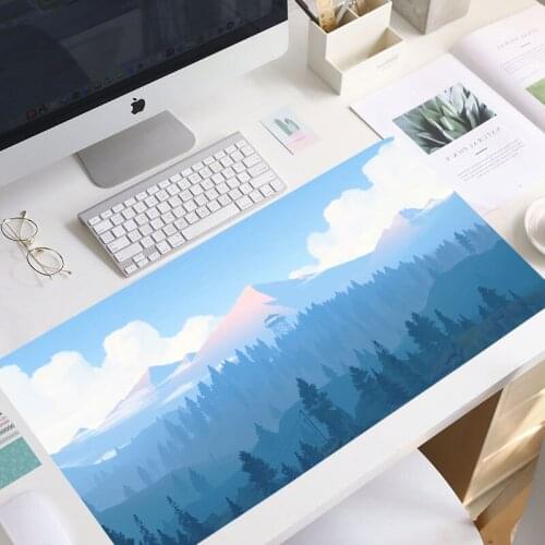 2021 Mousepad for Deep forest firewatch Laptop Gamer Mousepad Gaming Mouse Pad Large Locking Edge Keyboard non-skid mouse pad
