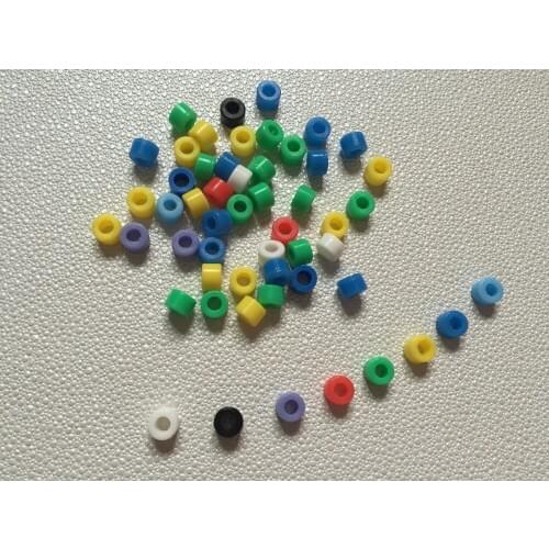 50 Pcs/bag Multi-color Small Type Dental Silicone Instrument Color Code Rings