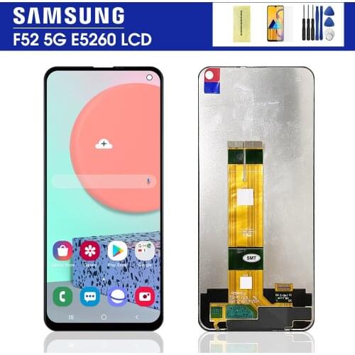6.6'' Original For Samsung Galaxy F52 5G LCD display with Touch Panel Screen Digitizer Assambly For Samsung F52 5G E5260 lcd