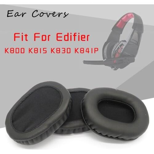 Ear Pads For Edifier K815 K815P K800 K830 K841P Headphone Earpads Replacement Headset Ear Pad PU Leather Sponge Foam