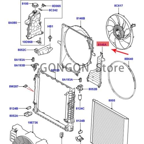 CAR is suitable for 2010-2012 administrative wind ring bracket 2010-2012 lan dro ve rra nge rov er fan bracket air ring bracket