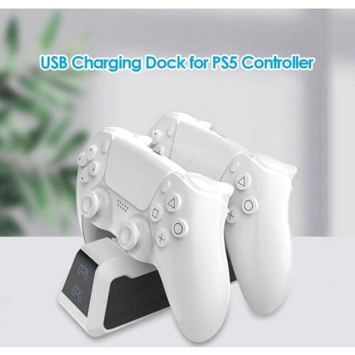 Fast Dual Controller Charger Stand Station Electronic Machine Accessorie for PS5 Joystick Gamepad Power Dock