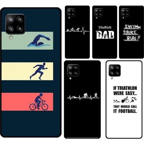 Triathlon Swim Bike Run Soft Case For Samsung A52 A12 A32 A42 A72 A31 A41 A51 A71 A21S A20e A02S A10 A20S A40 A50 A70