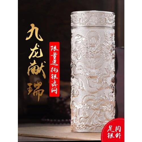 Sterling silver product creative daily fashion sports cup portable stainless steel vacuum flask mug thermos