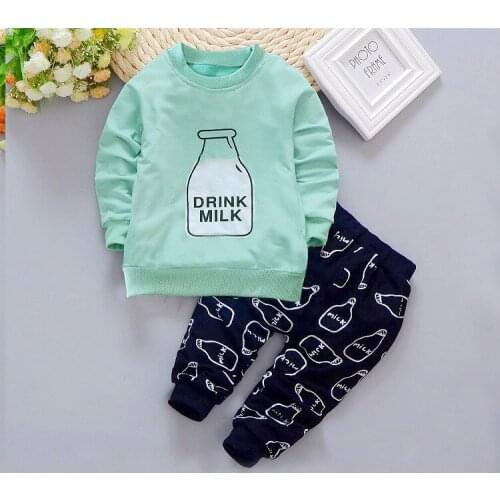 Childrens Clothing Autumn New Style Children Set Girls Long Sleeve Sweatpants Two-Piece Set