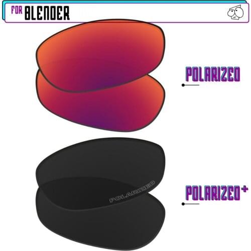 EZReplace Polarized Replacement Lenses for - Oakley Blender Sunglasses - BlackPPlus-MidnightP