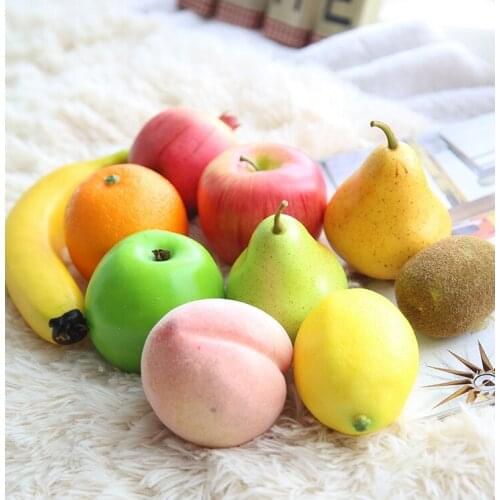 Simulation Artificial Lifelike Fake Mixed Fruit Set Fake Plastic Fruit Home Kitchen Wedding Party Decoration Photography Props