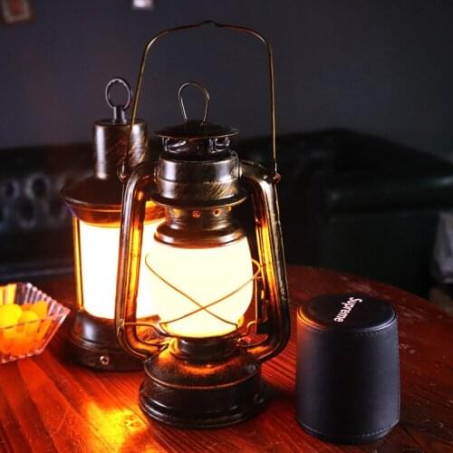 Retro Kerosene LED Night Light bar Desk Light Rechargeable Table Lamp Portable Dimmable Light for KTV Indoor Lighting Fixtures