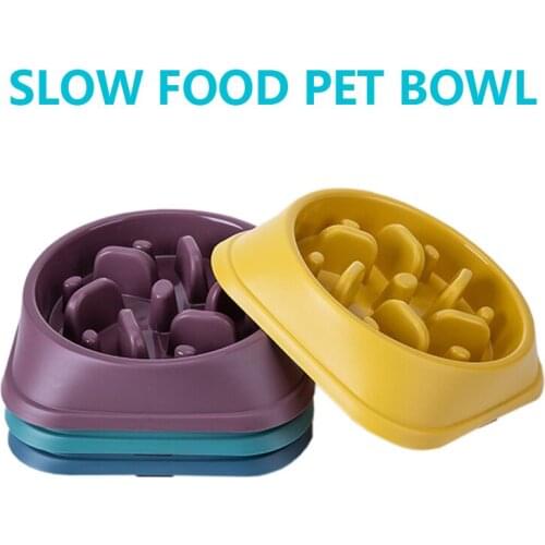 Pet SlowFeeder Dog Bowls Puppy Slow Down Eating Feeder Dish Bowel Prevent Obesity Prevent Choking Dogs Supplies Dropshipping