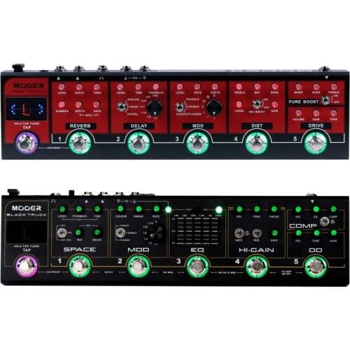 MOOER Red Truck/Black Truck Combined Effect Pedal with Multiple Effects