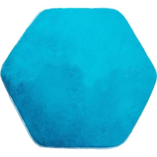 Soft Comfy Play Mat Hexagon Carpet Rug for Kids Play Tent Accessories Blue