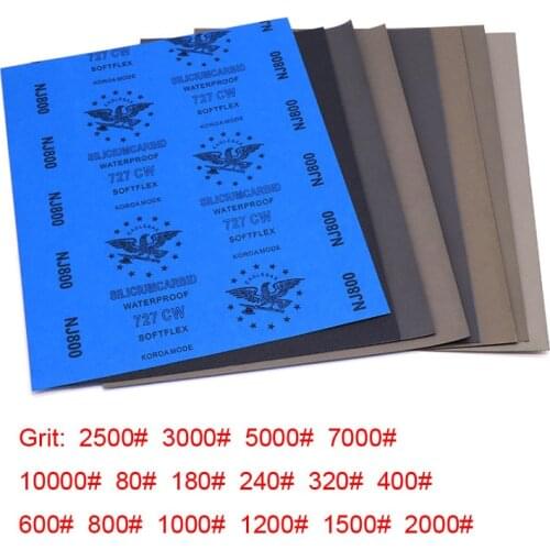 Sandpaper mirror polishing wet and dry dual-use 2500-10000 mesh sandpaper jade Wenwan polishing sandpaper
