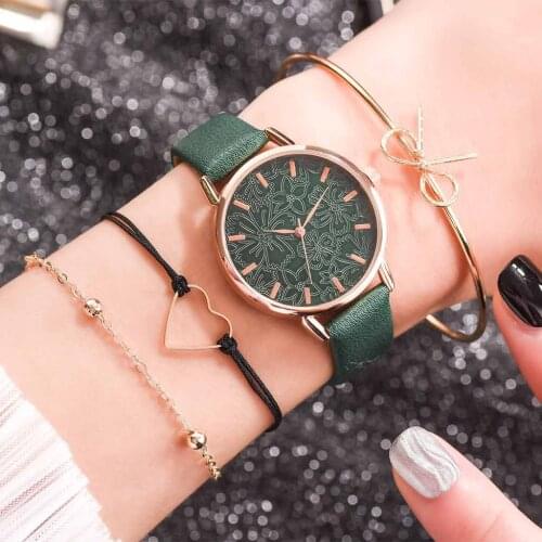 Wholesale Fashion Small And Delicate European Beauty Simple Casual Bracelet Watch Suit
