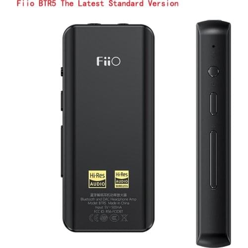 FiiO BTR5 24bit Hi-Res CSR8675 Bluetooth 5.0 Receiver/USB DAC/DSD256 Headphone Amp with LDAC, aptX HD(3.5mm/2.5mm)