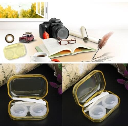 Clear Cosmetic Contact Lenses Case Eyes Care Holder Container Travel Accessaries