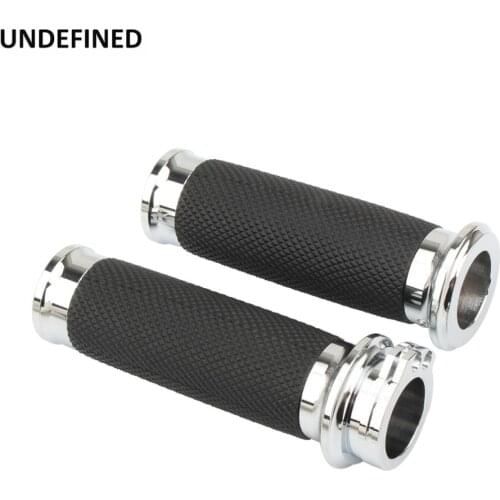 25mm 1inch Motorcycle Handlebar Grips Hand Grip Rubber Aluminum Hand Grips For Harley XL XR Touring Dyna Softail 95-15