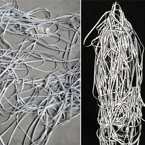 Silver Reflective Rope Accessories safety Warning DIY Hats Belt Bags Decor Handmade Clothes Designer Accessories Fabric