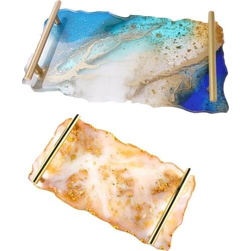 Super Irregular Coaster Tray Silicone Mold Fluid Artist Making UV Epoxy Resin Art Supplies Make Your Own Tray Epoxy Resin Molds