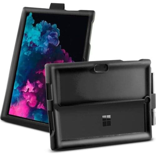 MingShore Case for Microsoft Surface Pro 4 5 6 7 Silicone Heavy Duty Protective Anti-Fall Cover Case for Surface Pro 7 Tablet