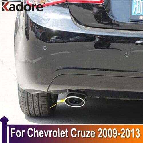 For Chevrolet Cruze 2009 2010 2011 2012 2013 Stainless Steel Exhaust Muffler Tip End Silencer Exterior Accessories Car Styling