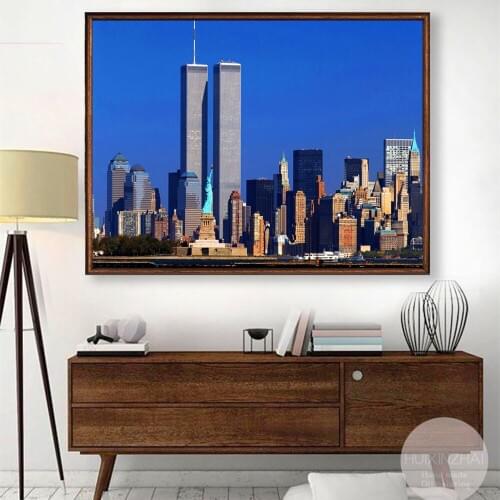 World Trade Center Vintage Posters And Prints Canvas Art Decorative Wall Pictures For Living Room Home Decor Unframed Painting