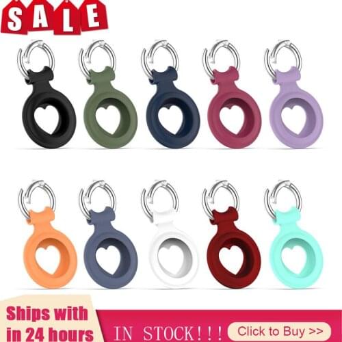 Protective Cover For Aircovered AirTag Case Silicone Protector Bumper Case Compatible For Apple AirTags Tracker Buckle