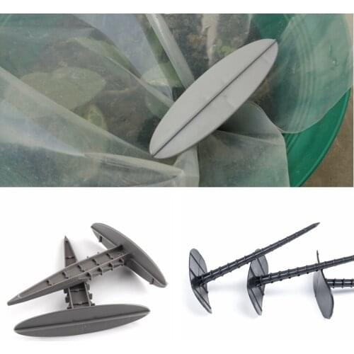 100pcs/lot 12.4cm 14cm PP Garden Ground Nail Weed Ground Cloth Greenhouse Film Mulch Fix Sunshade Fly Net Pest Control DIY Tools