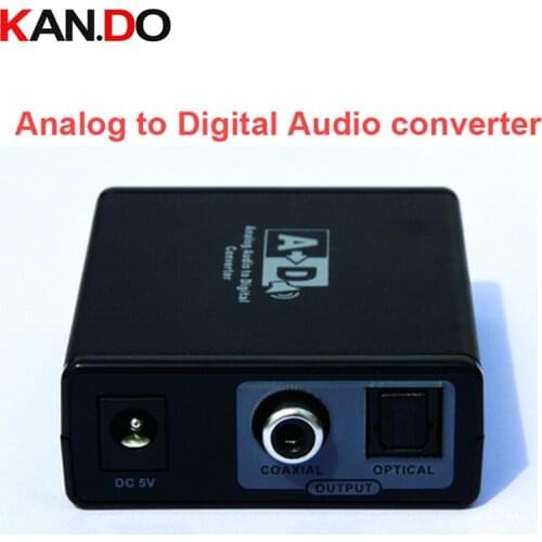3089 PUP-Analog L/R RCA to Digital Coaxial Audio Converter Adapter w/ 3.5mm Jack Digital Optical Coaxial Audio Converter