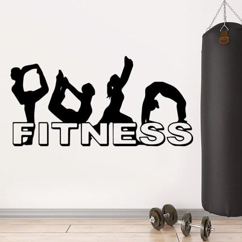 3D fitness Wall Art Decal Wall Sticker Mural Pvc Wall Decals Home Party Decor Wallpaper