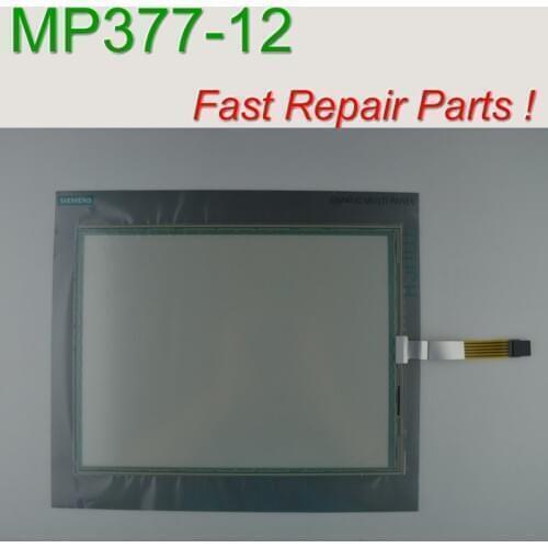6AG1644-0AA01-4AX0 MP377-12 inch Membrane Film+Touch Glass for SIMATIC HMI Panel repair~do it yourself, Have in stock