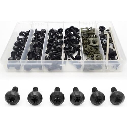 Motocycle accessories Moto Full Fairing Bolt Kits For kawasaki vulcan s 650 vulcan 900 classic z250sl zx10r 2005 kle 500 Screws