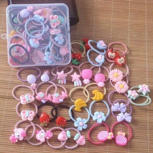 Girls Hair Accessories Gift Box Elastic Hair Bands Flower Hair Clip Bows New Headband Hairband Cute Hairbands for Kids